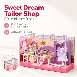 EN-0083-D 04 - Sweet Dream Tailor Shop DIY Miniature Kit
