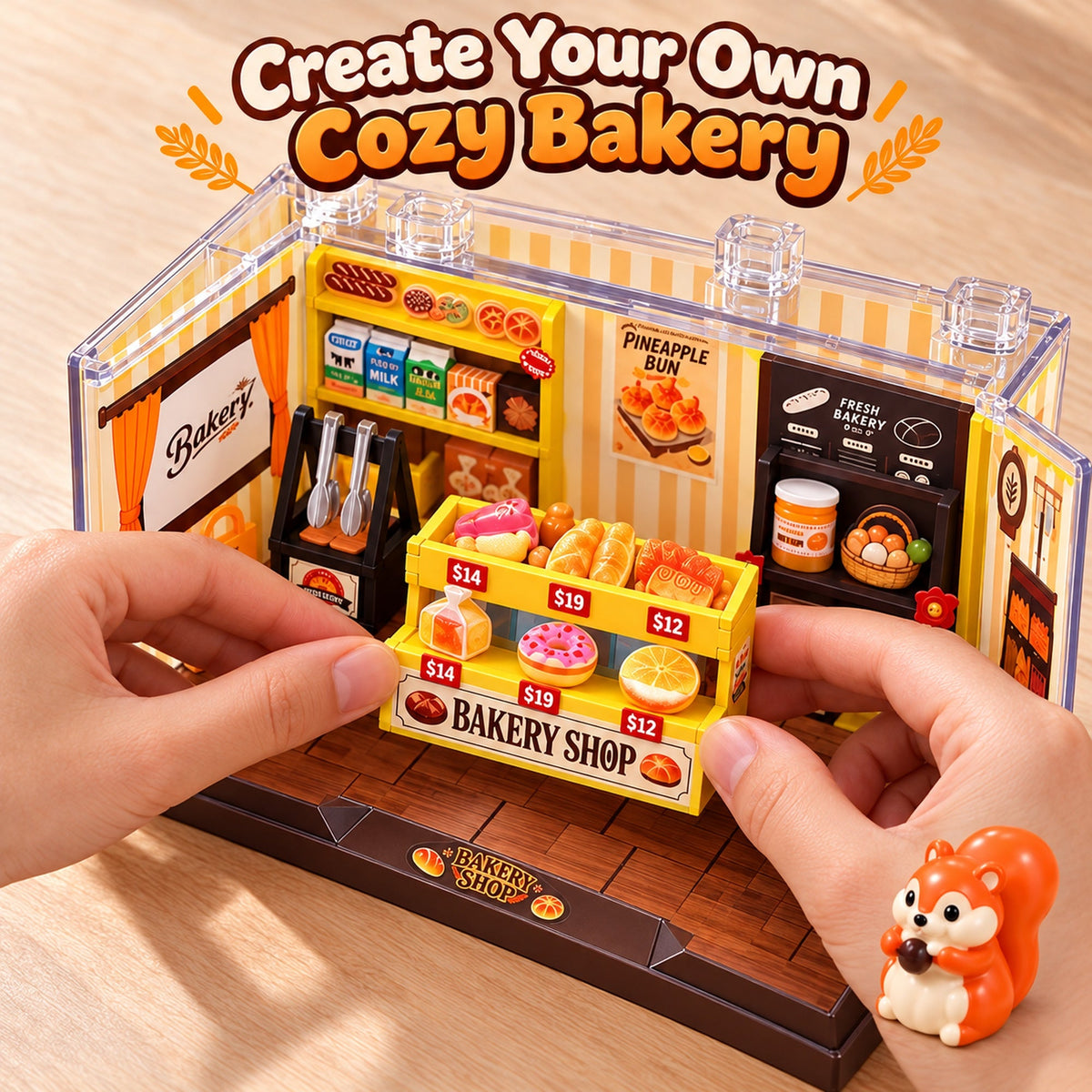 06 EN-0083-F - Bakery Shop DIY Miniature Diorama Kit