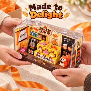 07 EN-0083-F - Bakery Shop DIY Miniature Diorama Kit