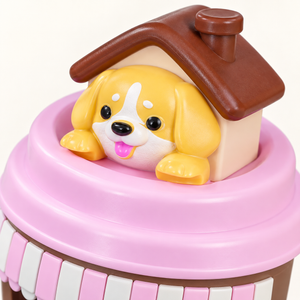 Miniature pet shop model - puppy roof detail