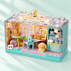 Alice's Tea miniature tea party: angled view