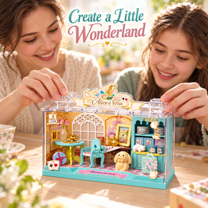 Alice's Tea miniature tea party: assembly activity; styling props not included