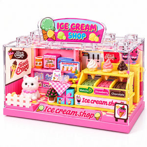 Ice Cream Shop miniature scene: front view