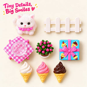 Ice Cream Shop miniature scene: dimensions or component details