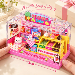 Ice Cream Shop miniature scene: gift display; gift wrapping not included