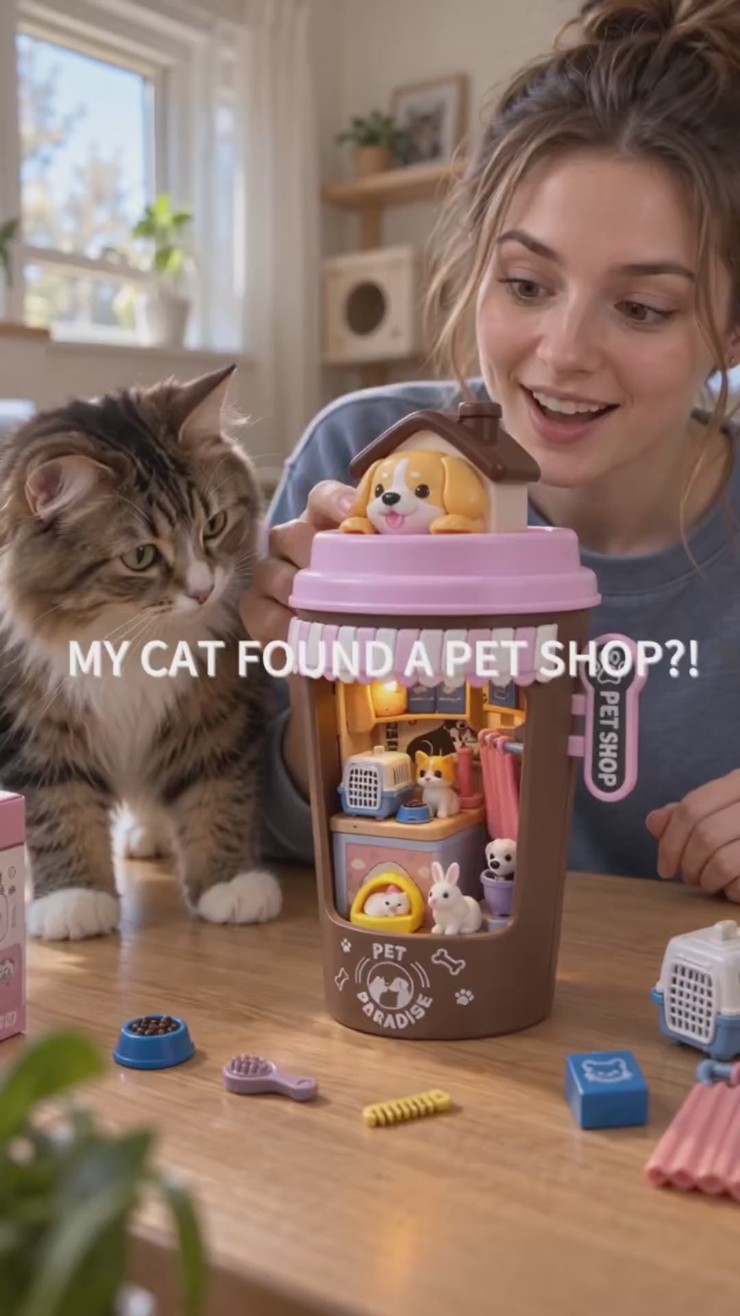 DIY miniature pet shop demonstration