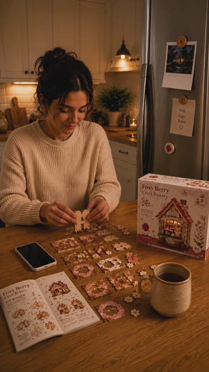 Foxy Berry Bakery DIY Magnetic Miniature Kit with Light