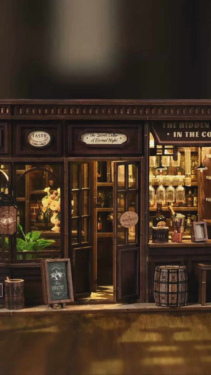 Corner Tavern DIY Miniature House Kit — product demonstration video