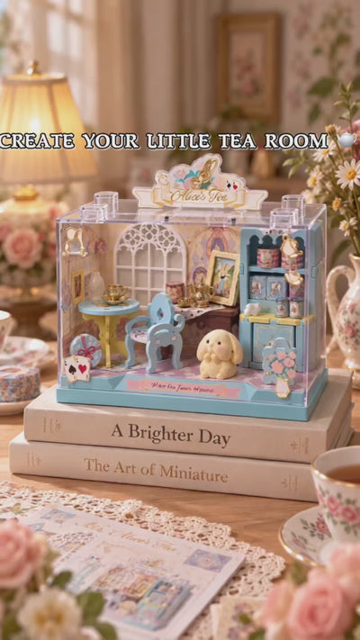 Alice's Tea miniature tea party assembly and display video