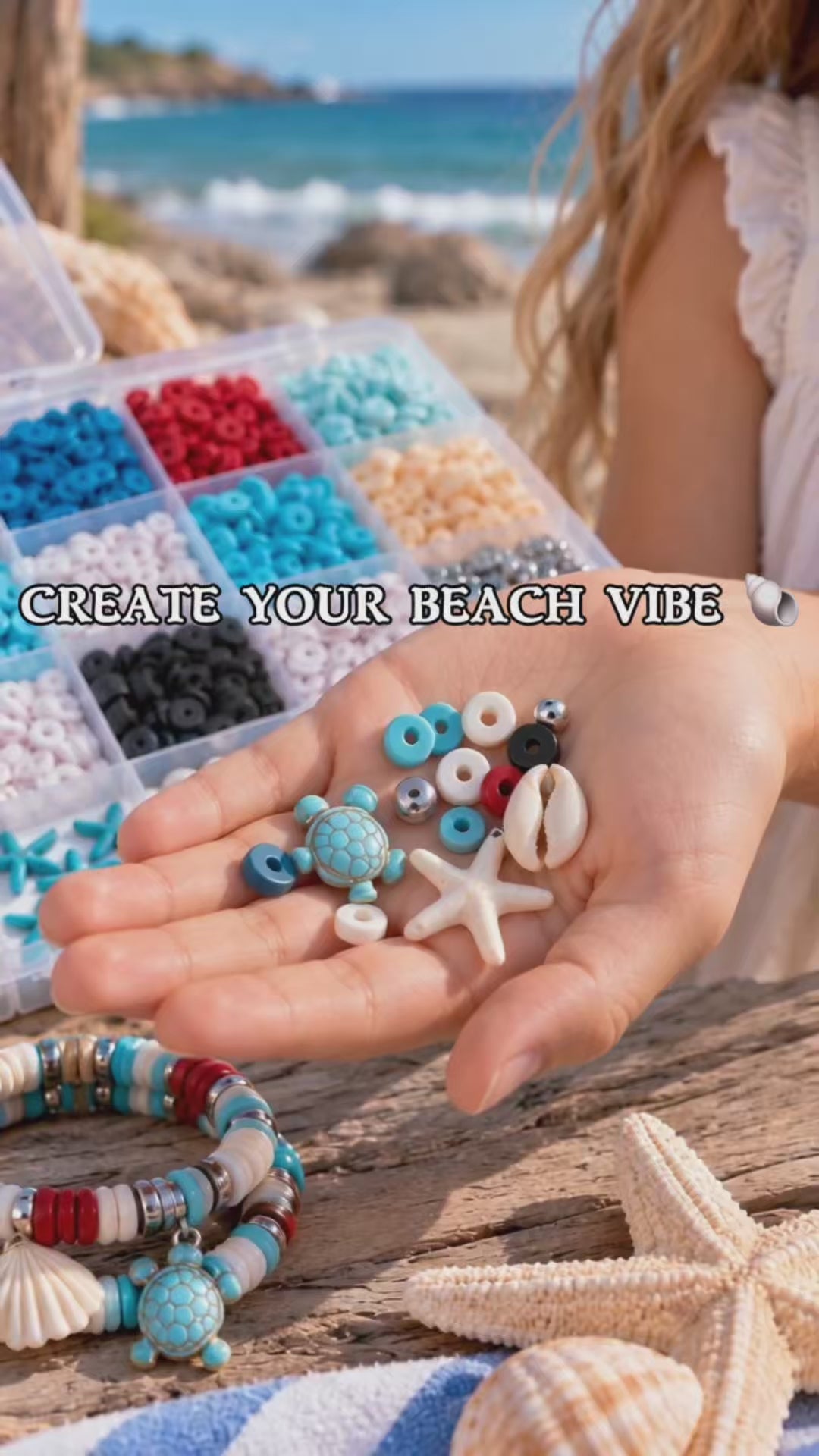Ocean Disc Bead Bracelet Making Kit – Approx. 2,400 Pieces