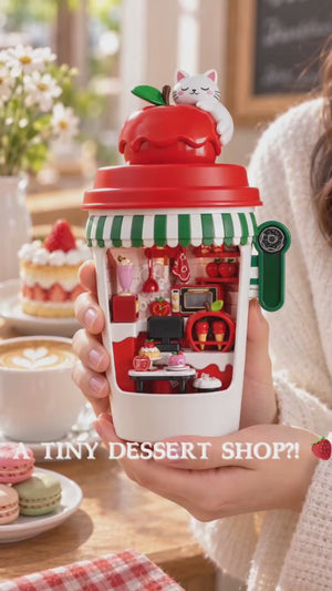 DIY miniature dessert shop demonstration
